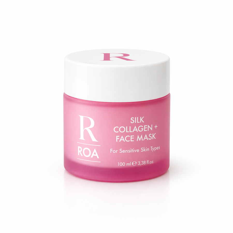 Roa Bitkisel Hassas Ciltler Için Silk Collagen Face Mask 100 ml