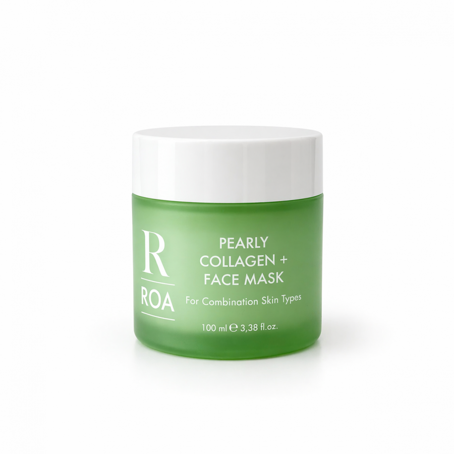 Roa Bitkisel Pearly Collagen Karma Ciltler Için Yüz Maskesi 100 ml