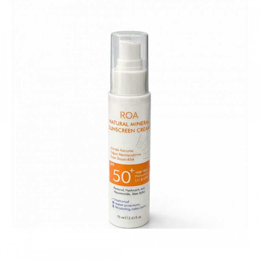 Roa Bitkisel Natural Mineral Sunscreen Cream 75 ml