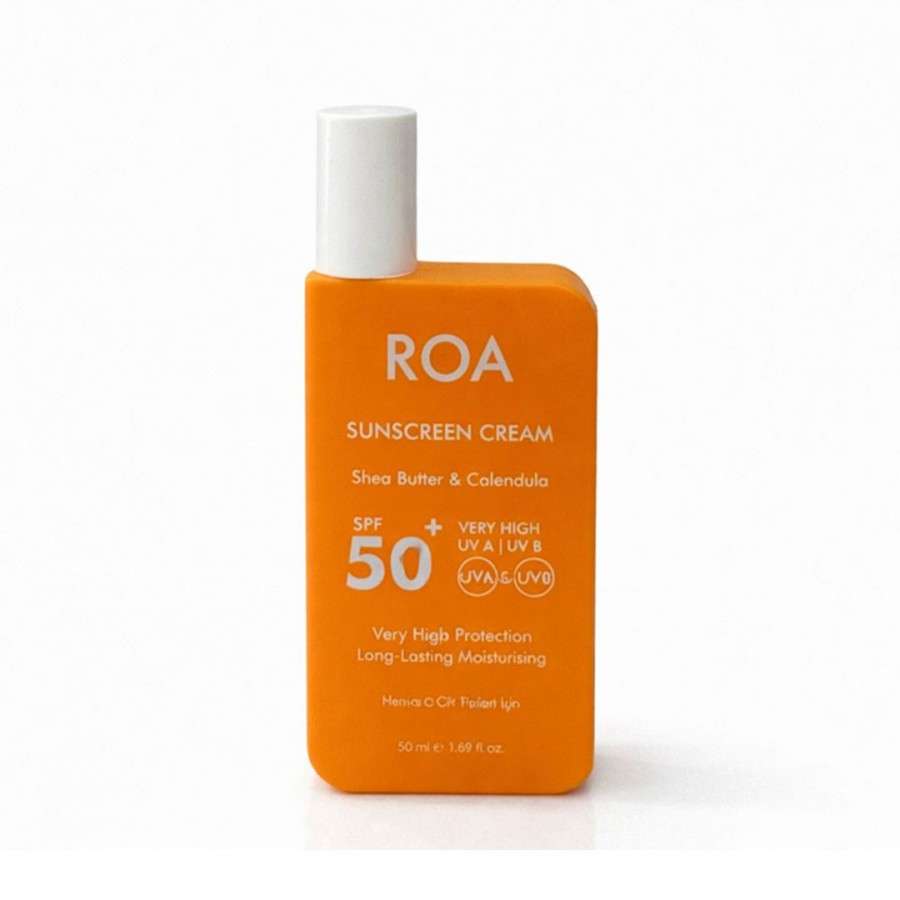 Roa Bitkisel 50 Spf Sunscreen Cream 50 ml Hassas Cilt Tipleri Için
