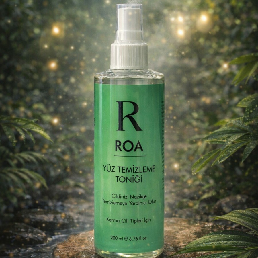 Roa Bitkisel Karma Cilt Tipleri Için Yüz Temizleme Toniği 200 ml Roa Bitkisel Karma Cilt Tipleri Için Yüz Temizleme Toniği 200 ml