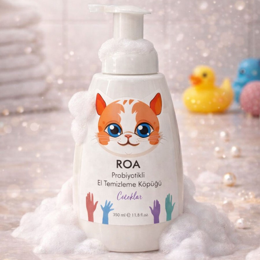 Roa Bitkisel Roa Probiyotikli El Temizleme Köpük Sabun 350 ml (Çilek)